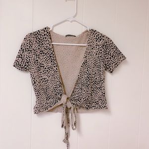 🌾brandy cheetah rae wrap top🌾